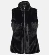 Jet Set Minou Faux Fur Vest In Black