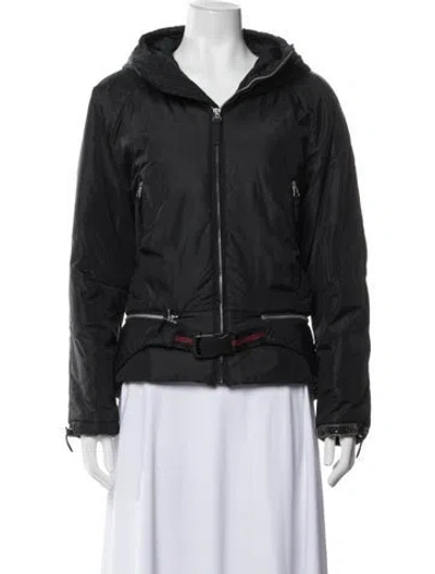 Pre-owned Jet Set Nylon Down Jacket In Black