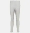 Jet Set Pegaso High-rise Slim Ski Pants In Silver