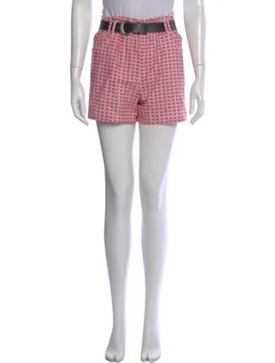 Pre-owned Jet Set Printed Mini Shorts In Purple