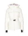 Jet Set Chamonix Belted Ski Jacket In White