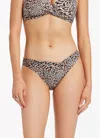 Jets Animale Twist Front Bikini Bottom In Cream In White