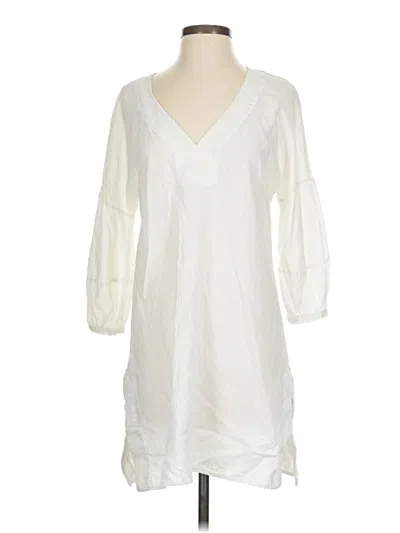 Pre-owned Jets Australia 3/4 Sleeve Blouse In Ivory