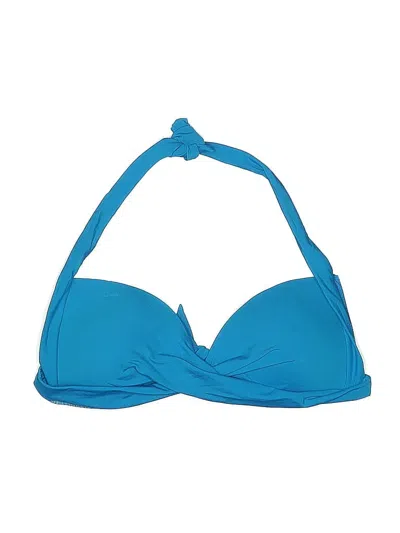 Pre-owned Jets Australia Swimsuit Top Blue Swimwear