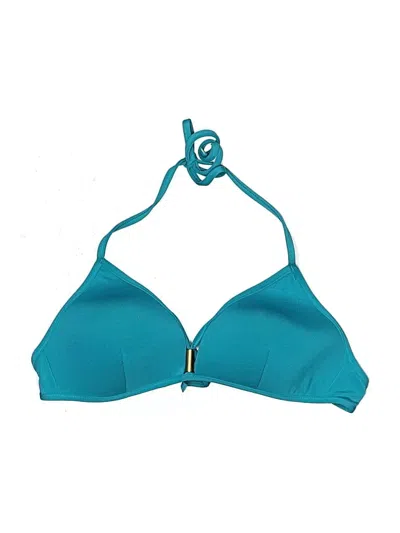 Pre-owned Jets Australia Swimsuit Top Teal Swimwear