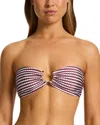 Jets Bandeau Bikini Top In Ruby