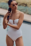 Jets Bandeau One-piece Swimsuit In White