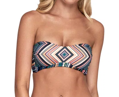 Jets By Jessika Allen Bandeau Bikini Top In Australia Spectrum In Multi