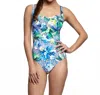 Jets By Jessika Allen Dd-cup Gathered One Piece Swimsuit In Jet Zest