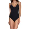 Jets By Jessika Allen Dd/e Cup Underwire One Piece Swimsuit In Black In Black