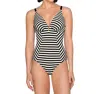 Jets By Jessika Allen E/f Cup Underwire One Piece Swimsuit In Australia Profile Black In Multi