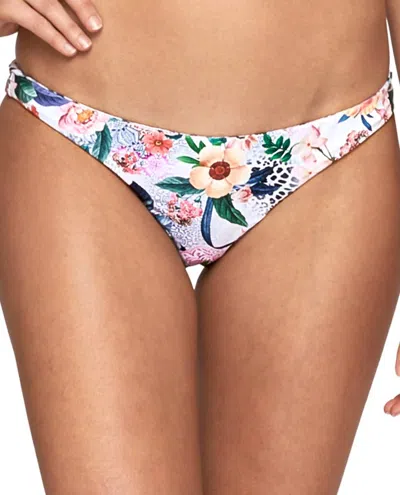 Jets By Jessika Allen Gypsy Reversible Cheeky Hipster Bikini Bottom In Femme Floral In Multi