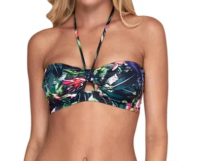 Jets By Jessika Allen Halter Tie Bandeau Bikini Top In Australia Arcadia In Multi