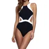 Jets By Jessika Allen High Neck One Piece Swimsuit In Australia Classique In Multi
