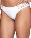 Jets By Jessika Allen Moderate Coverage Hipster Bikini Bottom In Inspired White In Multi