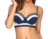 Jets By Jessika Allen Underwire Bikini Top - D Cup In Cb Navy In Blue