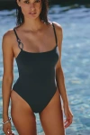 Jets Et Lien Minimal One-piece Swimsuit In Gray