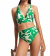 Jets Floreale Fold Down Pant In Green In Green