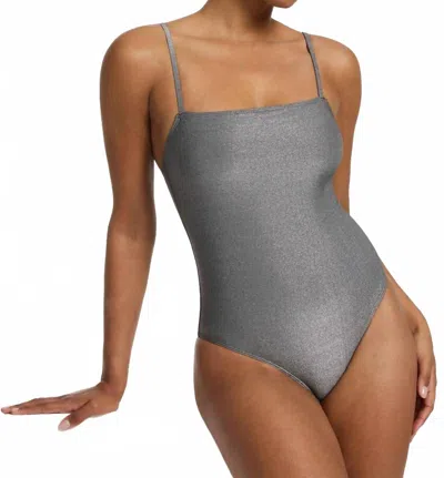 Jets Lumen Minimal Tank One Piece In Silver, Gray