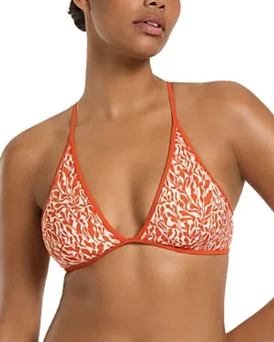 Jets Sereno Ditsy Tie Back Bikini Top In Orange