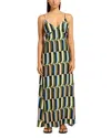 Jets Slip Maxi Cover Up Dress In Multi