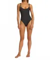 Jets Tirari Nights Scoop Neck One Piece In Black In Black