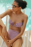 Jets Zarla Geo Bandeau Bikini Top In Purple