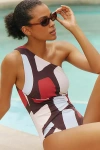 Jets Zarla One-shoulder One-piece Swimsuit In White