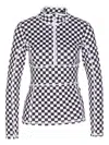 Jetset Ginger Zip-front Top In Black
