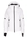 Jetset Hooded Zip-front Coat In White