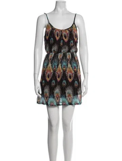 Pre-owned Jetset Printed Mini Dress In Multicolor