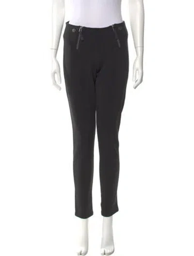 Pre-owned Jetset Skinny Leg Pants In Black