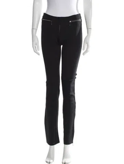 Pre-owned Jetset Straight Leg Pants In Black