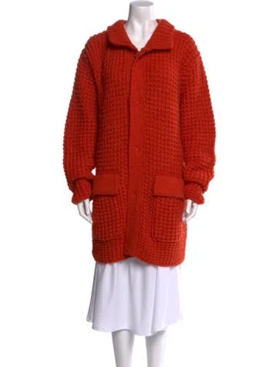 Pre-owned Jetset V-neck Sweater In Orange