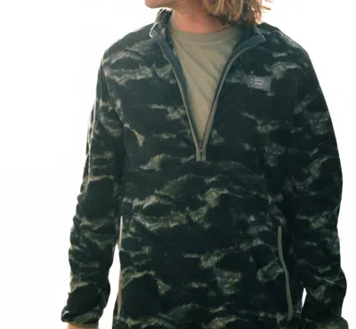 Jetty Brant Fleece Quarter-zip Sweater In Black