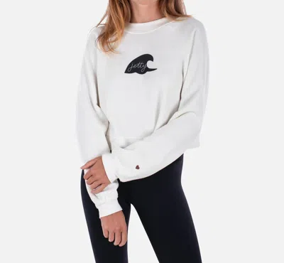 Jetty Breaking Barriers Crewneck Top In White