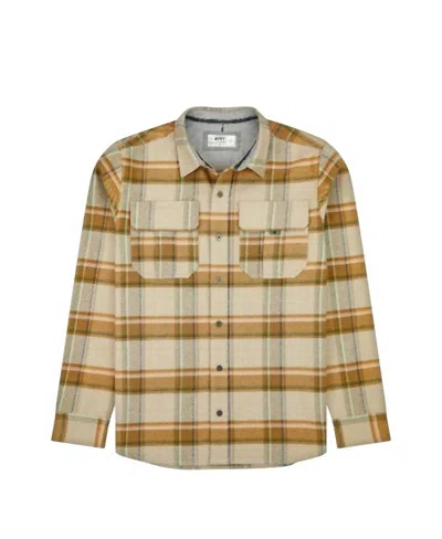 Jetty Men's Arbor Flannel Shirt In Tan In Brown