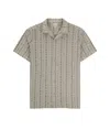 Jetty Men's Asbury Knit Button Down Shirt In Tan In Gray