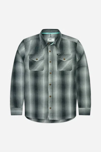 Jetty Men's Breaker 2 Flannel Shirt In Grey In Multi