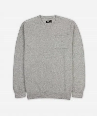 Jetty Men's Brine Sweater In Heather Grey In Gray