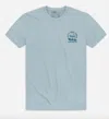Jetty Men's Burger Crew Shirt In Light Blue In Blue