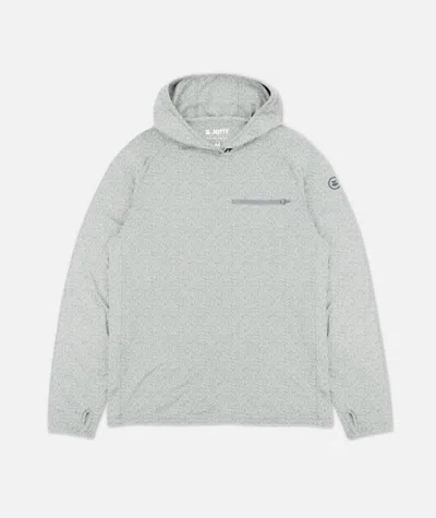 Jetty Men's Cobia Performance Hoodie In Light Blue In Gray