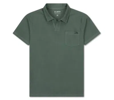 Jetty Men's Cruise Short Sleeve Terry Polo In Storm Blue