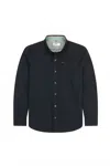 Jetty Men's Essex Oystex Long Sleeve Woven Shirt In Indigo