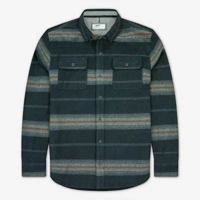 Jetty Men's Horizon Flannel Shirt In Indigo In Multi
