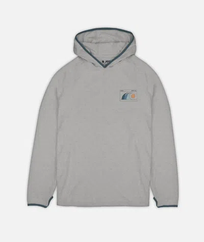 Jetty Men's Mahi Uv Tech Hoodie In Grey In Gray