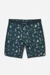Jetty Men's Mollusk Boardies In Agave In Blue