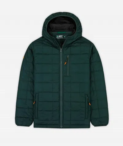 Jetty Men's Puffer Coat Jacket In Tidal In Blue