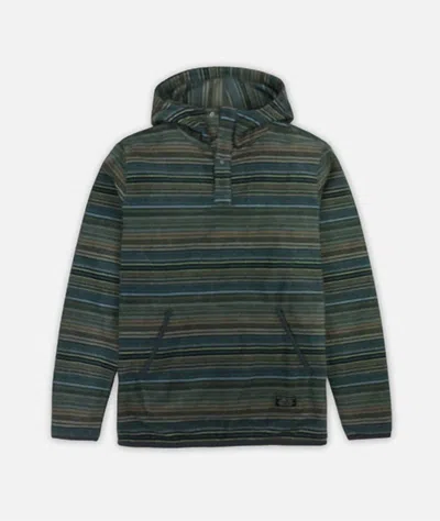 Jetty Men's Quintin Fleece Hoodie In Charcoal In Green