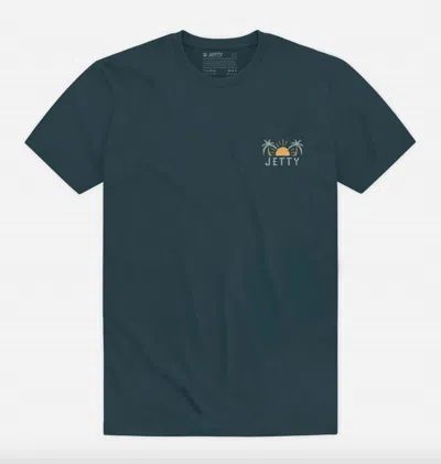 Jetty Men's Tripping Shirt In Emerald Teal In Green